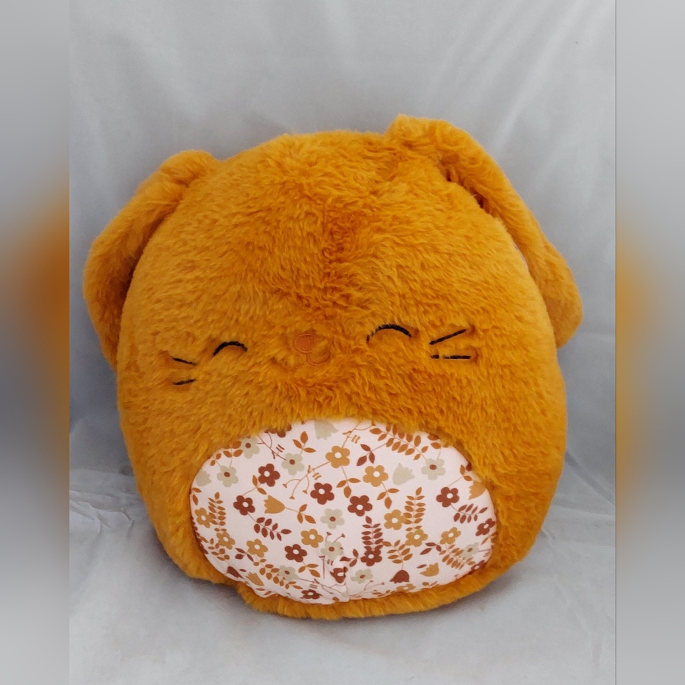 NWT Doral the Bunny Squishmallow Fuzzamallow Floral Belly 12 inch